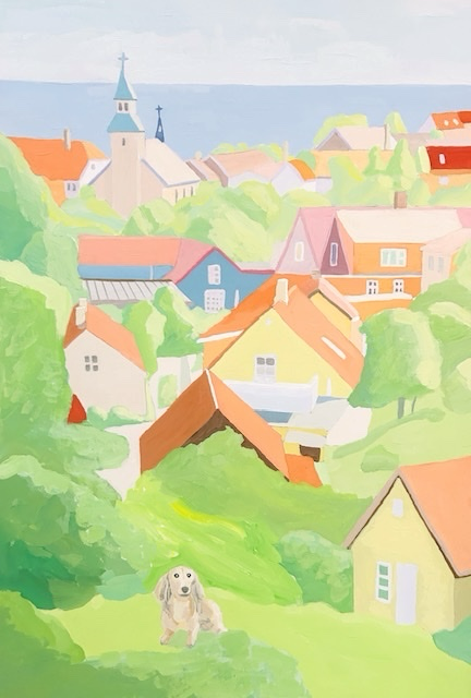 Magari Ohishi《Bornholm》2025, Acrylic, 388 x 267 mm